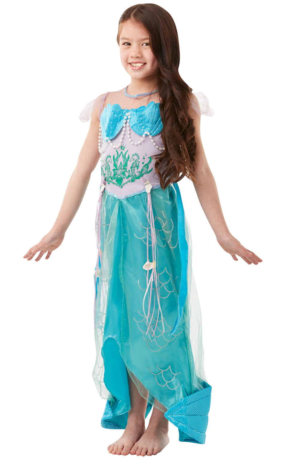 Mermaid Costume Dress Lets Pretend Childs Deluxe Ariel 1