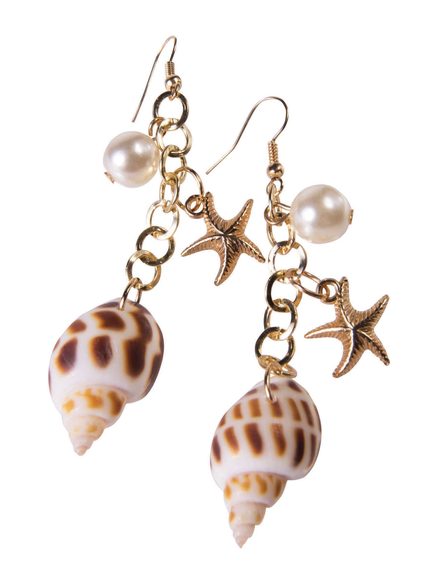 Mermaid Earrings Seashell Costume Accessory 2