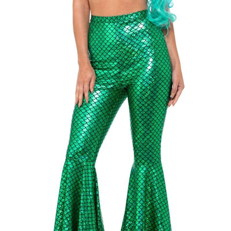 Mermaid Flared Trousers Adult Green_1