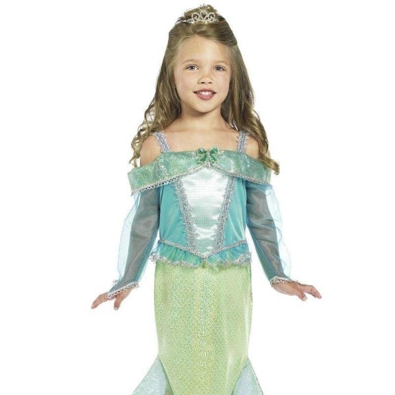 Mermaid Princess Costume Kids Blue Green 1