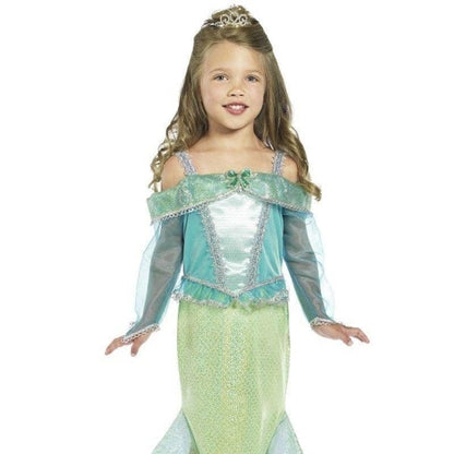 Mermaid Princess Costume Kids Blue Green 1