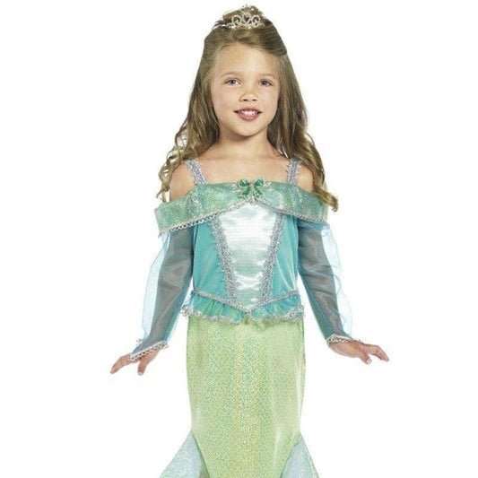 Mermaid Princess Costume Kids Blue Green 1