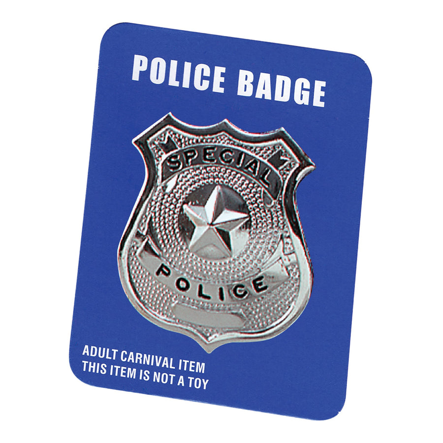 Metal Police Badge Joke Costume Accessory_1