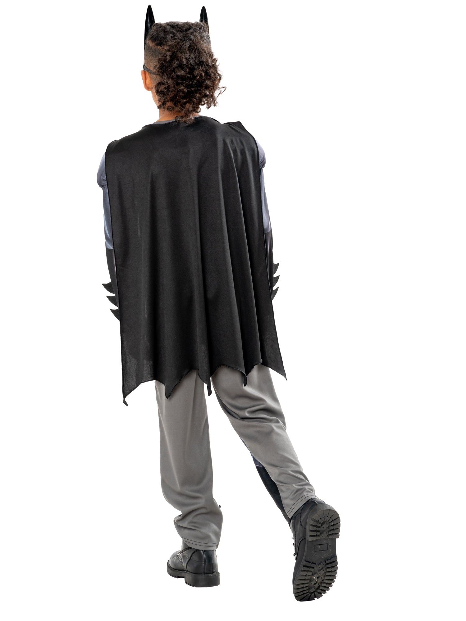 Metallic Batman Costume Kids Muscle Padded Batsuit 2