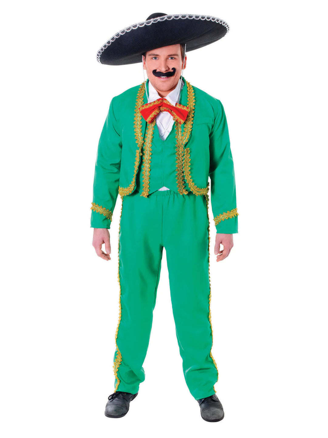 Size Chart Mexican Man Adult Costume Green Suit