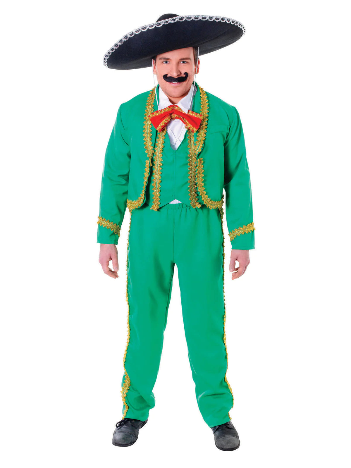 Mexican Man Adult Costume Green Suit 3