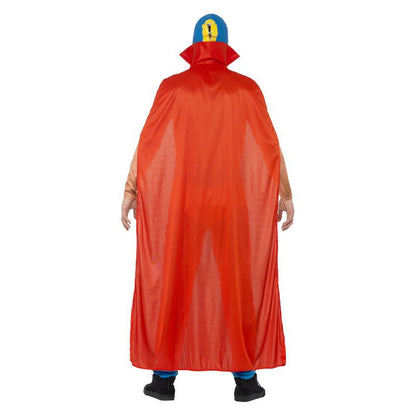 Mexican Wrestler Costume Red and Blue Adult 2