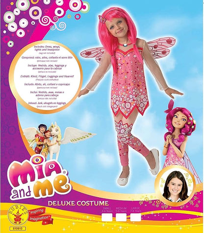Mia and Me Deluxe Child Costume Pink Dress with Wings 3