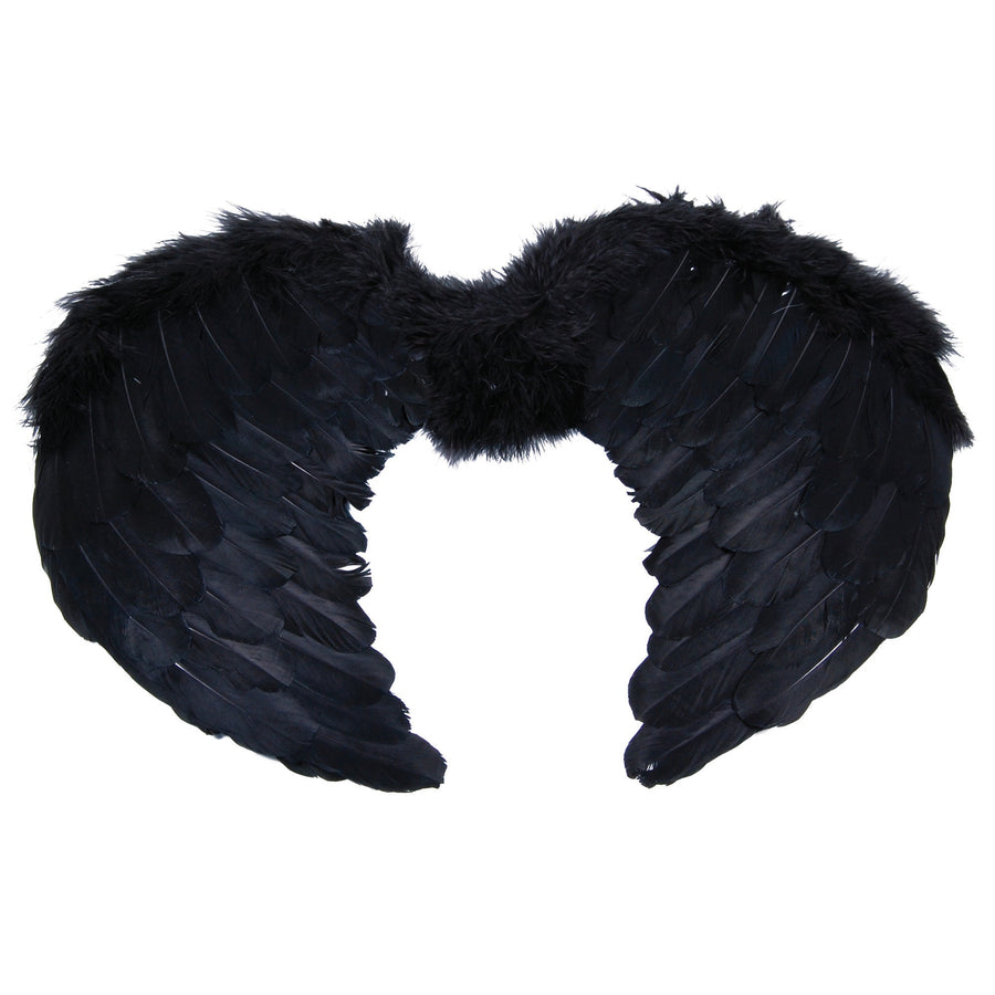 Mini Black Feather Wings Costume Accessories Unisex_1