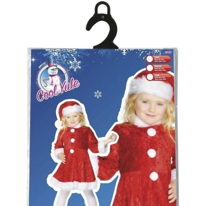 Mini Miss Santa Costume Kids Red White_1