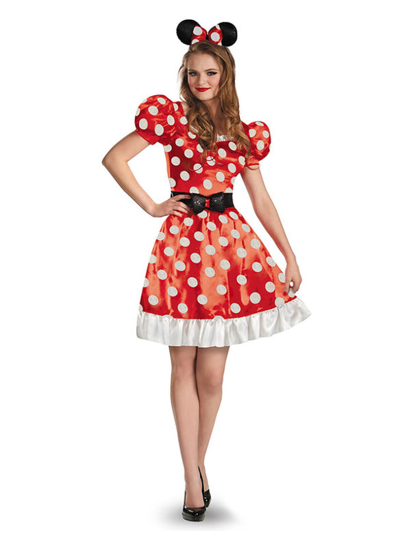 Minnie Mouse Costume Adult Disney Classic Red Dress_1