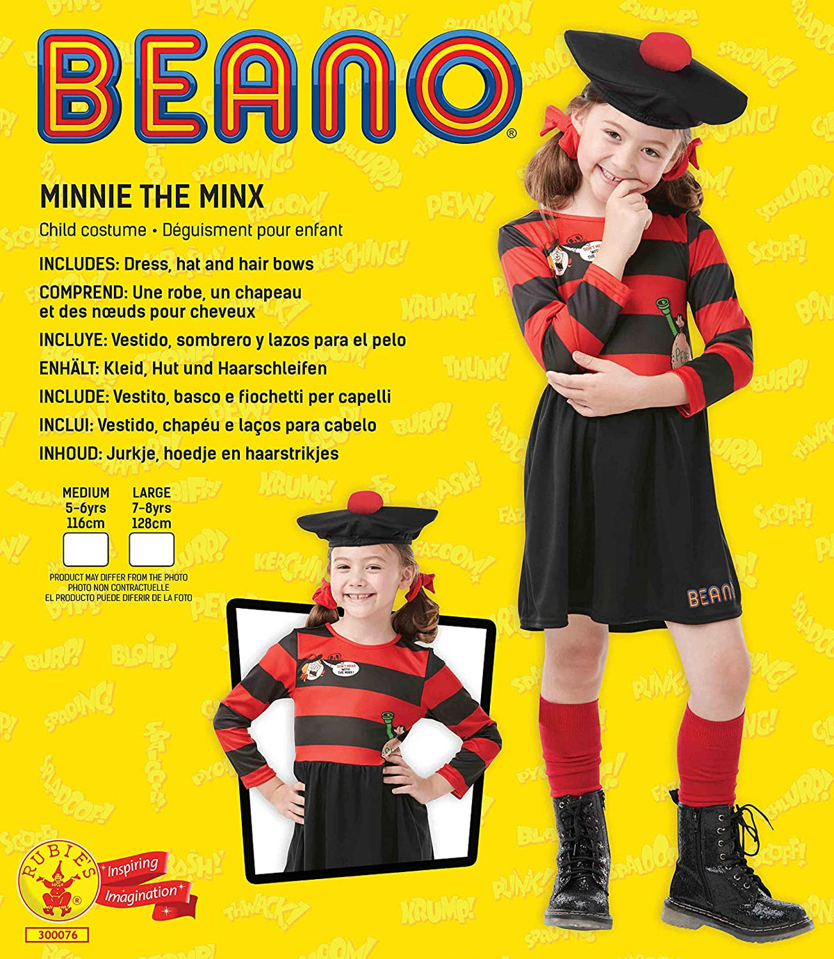 Minnie The Minx Beano Childrens Costume 5