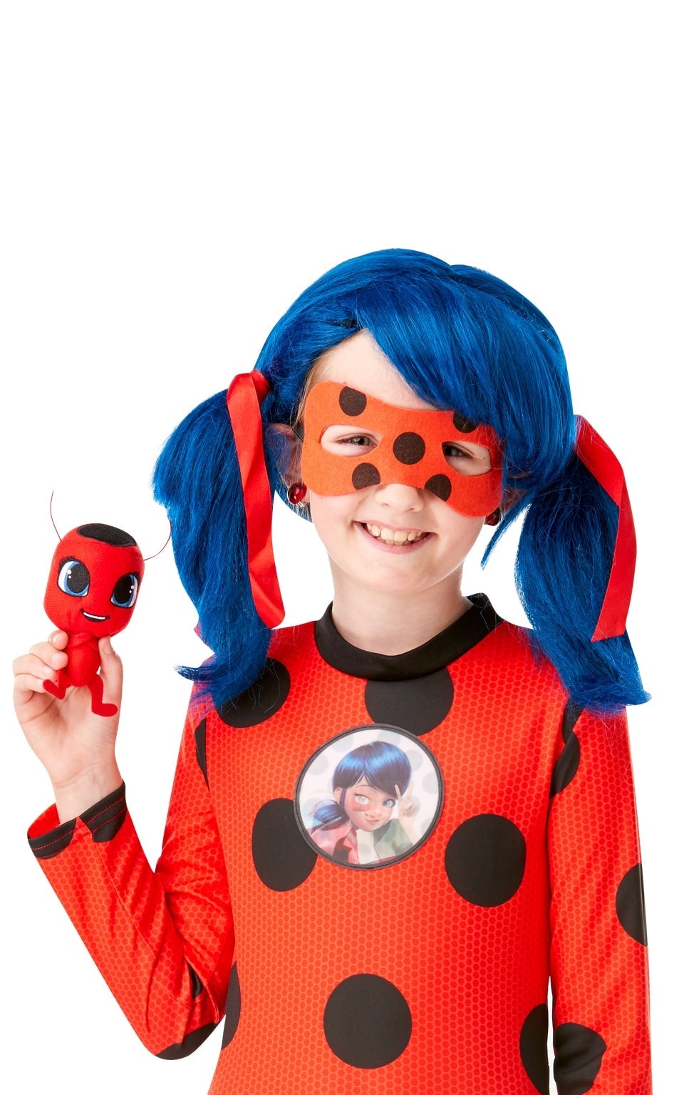 Miraculous Ladybug Girls Costume Deluxe Red Jumpsuit_2