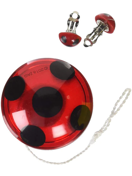 Miraculous Ladybug Yoyo and Ear Ring Set