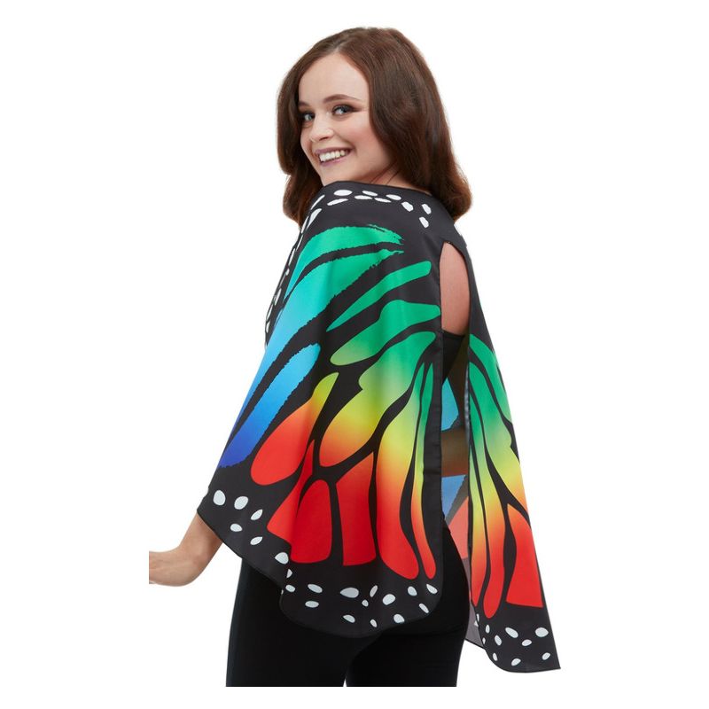 Monarch Butterfly Fabric Wings Multi-Coloured Adult_1