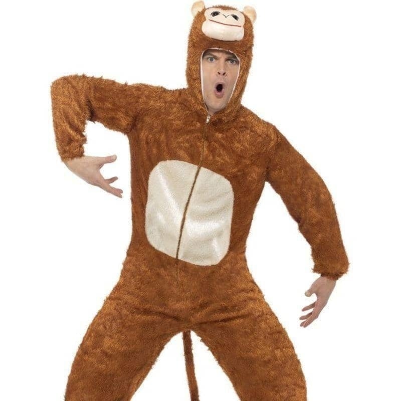 Monkey Costume Adult Brown_1