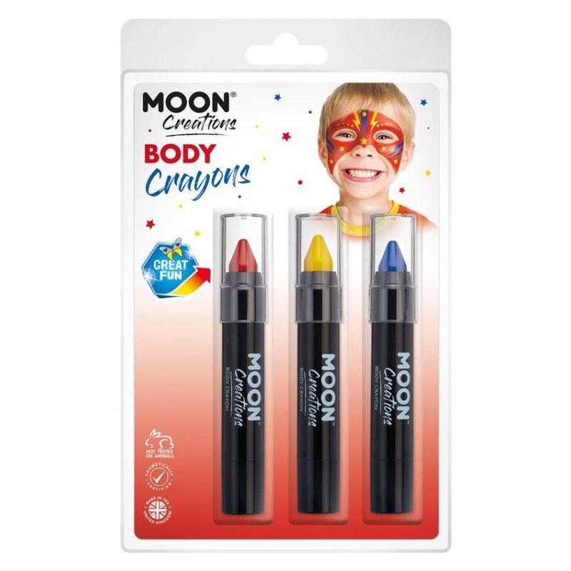 Moon Creations Body Crayons 3 Off 3.5g Country Patriot Colours Costume Make Up 12