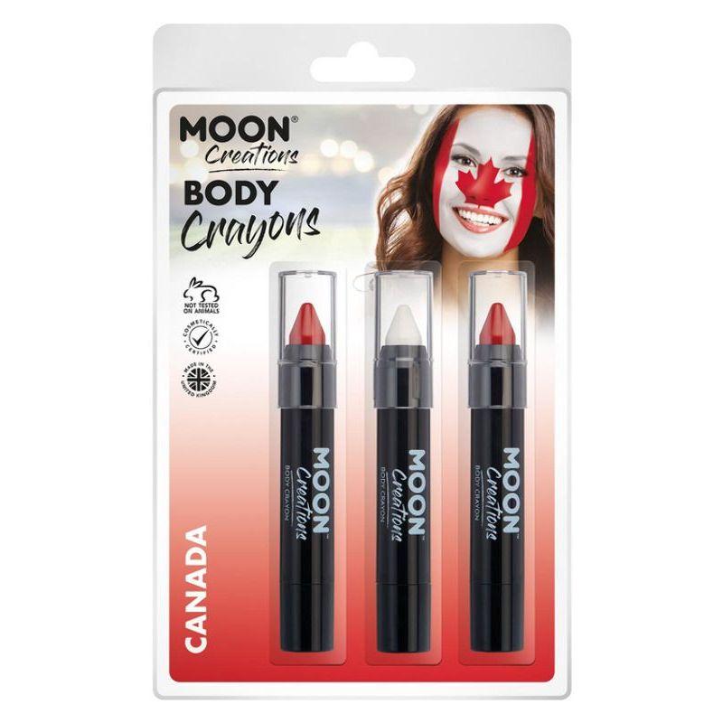 Moon Creations Body Crayons 3. 5g Clamshell Country Patriot Colours Costume Make Up_17