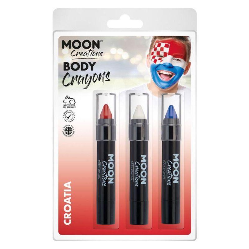 Moon Creations Body Crayons 3 Off 3.5g Country Patriot Colours Costume Make Up 18