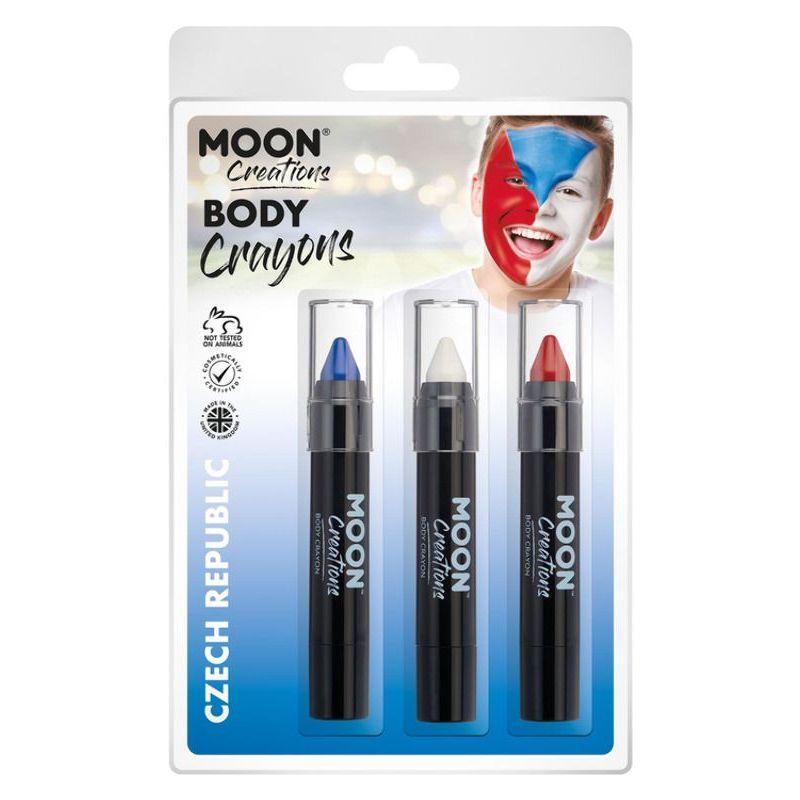Moon Creations Body Crayons 3. 5g Clamshell Country Patriot Colours Costume Make Up_19