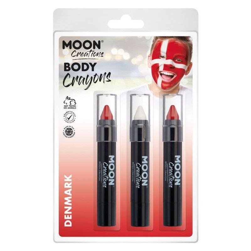 Moon Creations Body Crayons 3 Off 3.5g Country Patriot Colours Costume Make Up 20