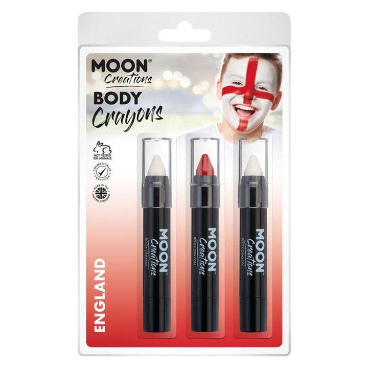 Moon Creations Body Crayons 3. 5g Clamshell Country Patriot Colours Costume Make Up_21