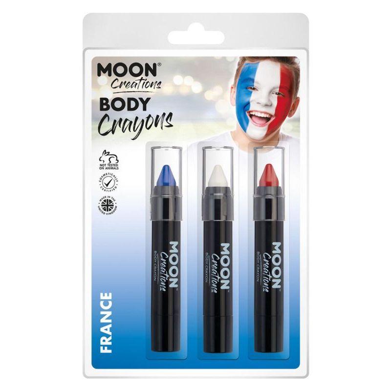 Moon Creations Body Crayons 3. 5g Clamshell Country Patriot Colours Costume Make Up_23