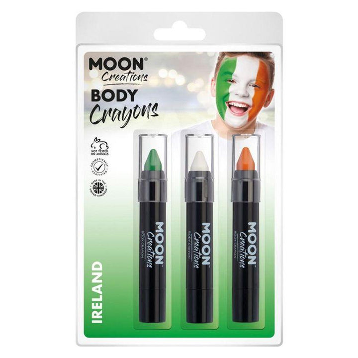 Moon Creations Body Crayons 3. 5g Clamshell Country Patriot Colours Costume Make Up_25