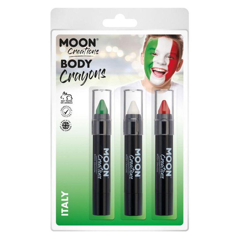 Moon Creations Body Crayons 3. 5g Clamshell Country Patriot Colours Costume Make Up_26