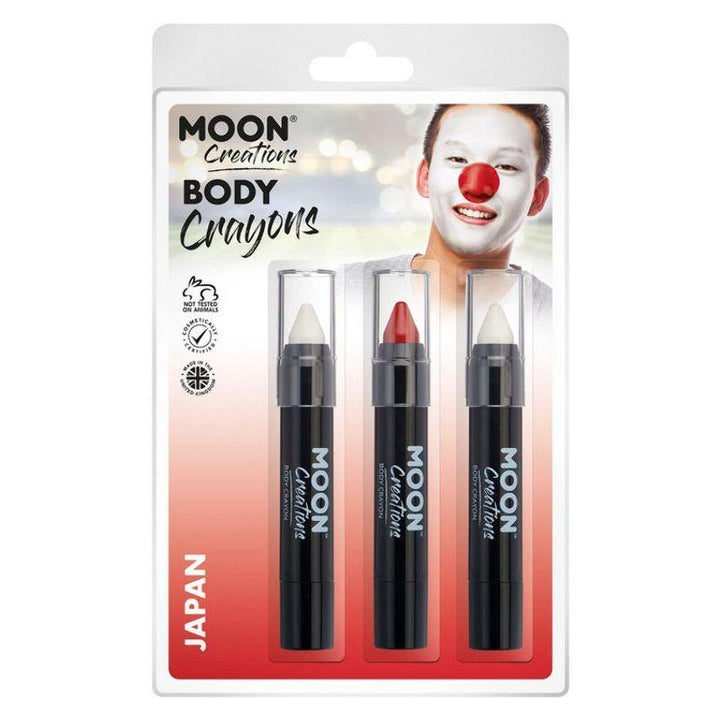 Moon Creations Body Crayons 3. 5g Clamshell Country Patriot Colours Costume Make Up_27