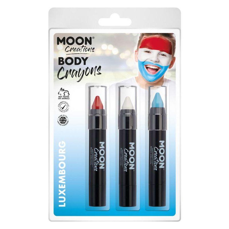 Moon Creations Body Crayons 3 Off 3.5g Country Patriot Colours Costume Make Up 28