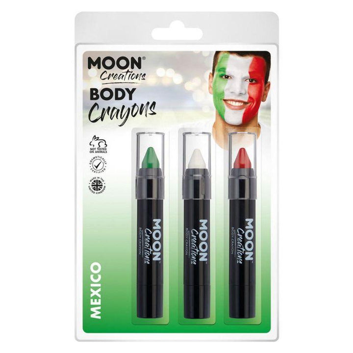 Moon Creations Body Crayons 3. 5g Clamshell Country Patriot Colours Costume Make Up_29
