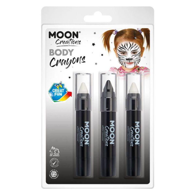 Moon Creations Body Crayons 3 Off 3.5g Country Patriot Colours Costume Make Up 30