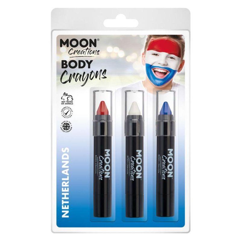 Moon Creations Body Crayons 3 Off 3.5g Country Patriot Colours Costume Make Up 31