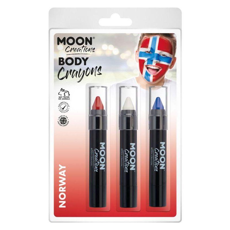 Moon Creations Body Crayons 3. 5g Clamshell Country Patriot Colours Costume Make Up_32