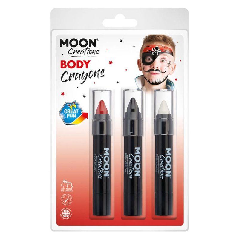 Moon Creations Body Crayons 3 Off 3.5g Country Patriot Colours Costume Make Up 34