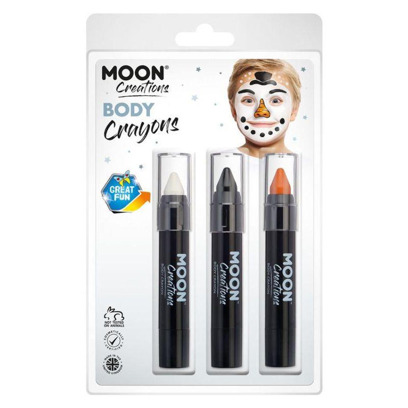 Moon Creations Body Crayons 3 Off 3.5g Country Patriot Colours Costume Make Up 38