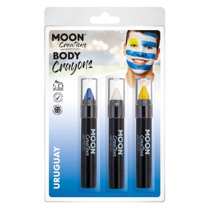 Moon Creations Body Crayons 3 Off 3.5g Country Patriot Colours Costume Make Up 40