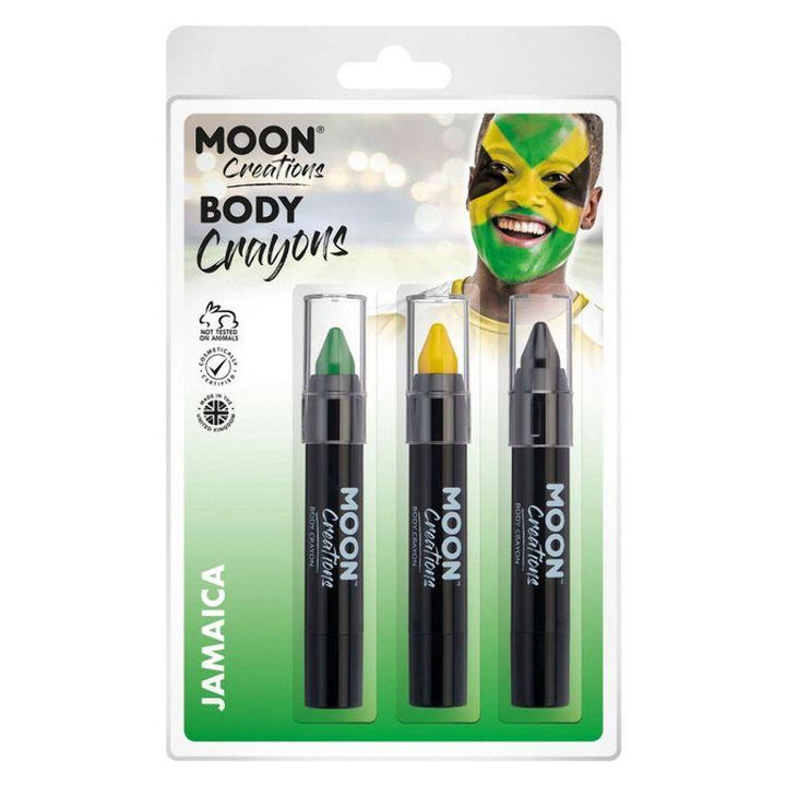 Moon Creations Body Crayons 3. 5g Clamshell Country Patriot Colours Costume Make Up_6