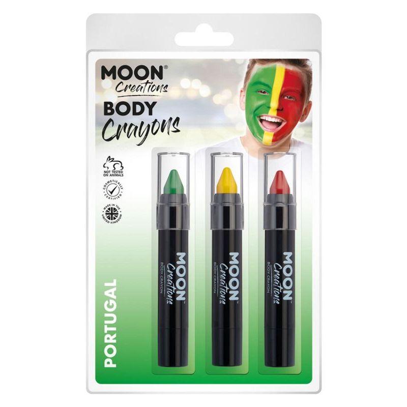 Moon Creations Body Crayons 3. 5g Clamshell Country Patriot Colours Costume Make Up_8