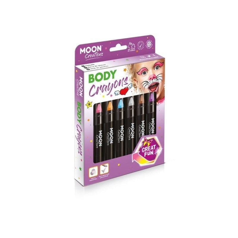 Moon Creations Body Crayons Assorted C11630 Costume Make Up 1