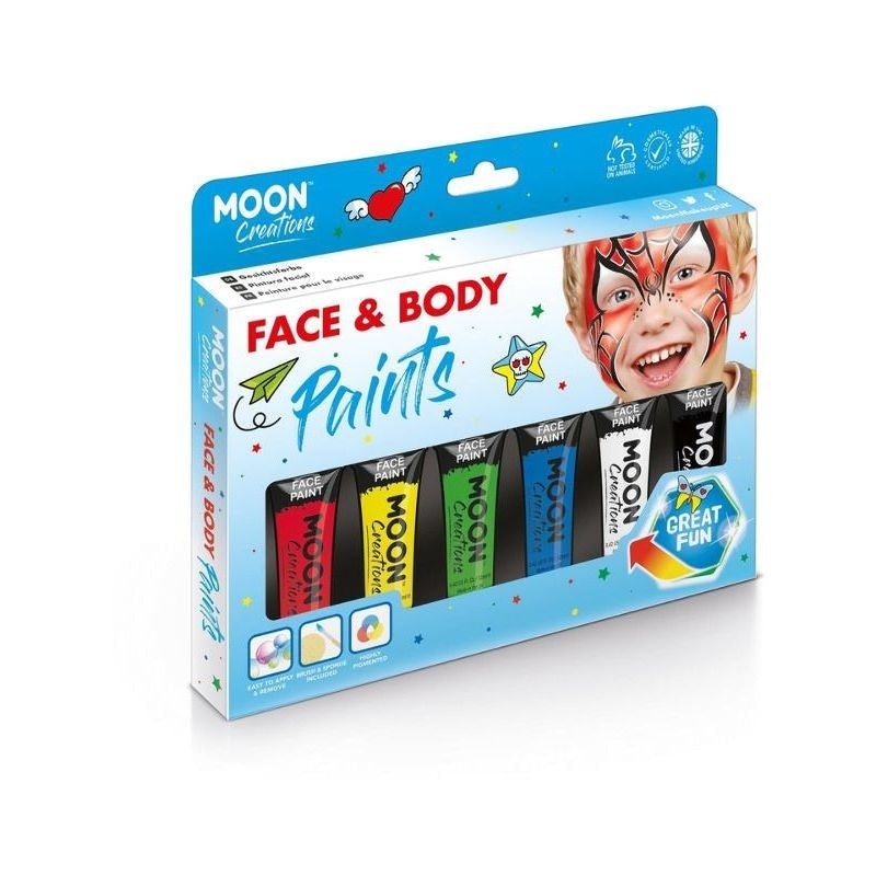 Moon Creations Face & Body Paint Assorted C01136 Costume Make Up_1