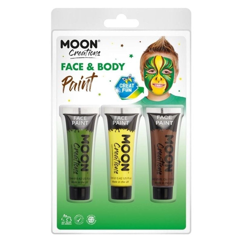 Moon Creations Face and Body Paint Jungle Set Costume Make Up 1