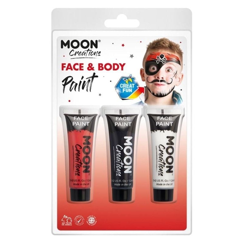 Moon Creations Face & Body Paint Pirate Set Costume Make Up_1