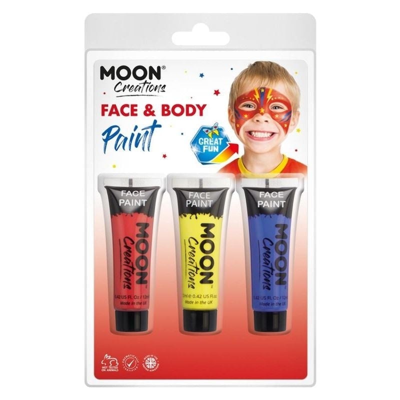 Moon Creations Face and Body Paint Superhero Set Costume Make Up 1