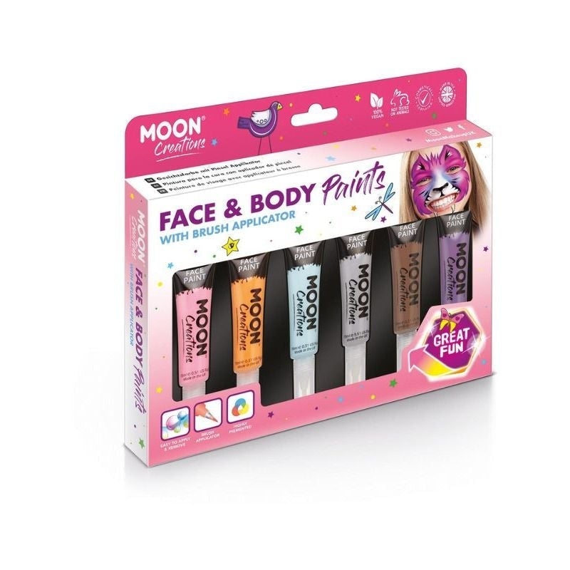 Moon Creations Face and Body Paints Assorted C01624 Costume Make Up 1