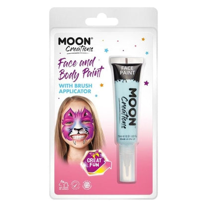Moon Creations Face and Body Paint with Brush Applicator Choice Of 15 Colours 15ml Costume Make Up 3