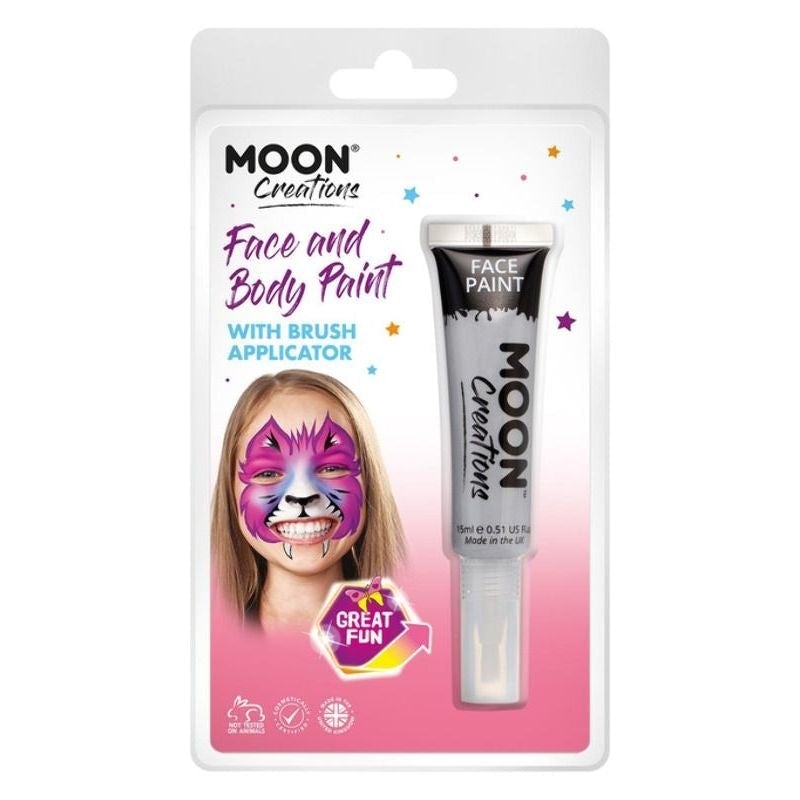 Moon Creations Face and Body Paint with Brush Applicator Choice Of 15 Colours 15ml Costume Make Up 6