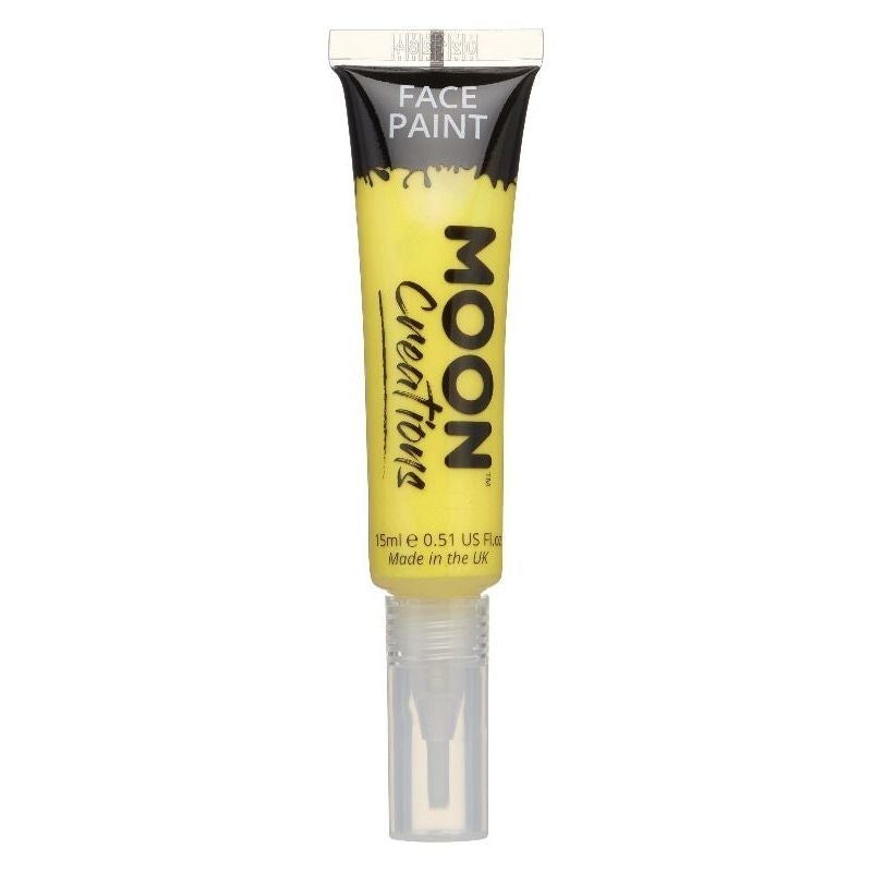 Moon Creations Face and Body Paints with Brush Applicator 15ml Single Costume Make Up 16
