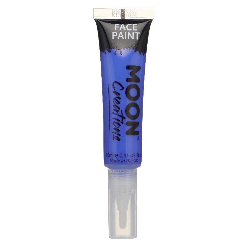 Moon Creations Face and Body Paints with Brush Applicator 15ml Single Costume Make Up 18